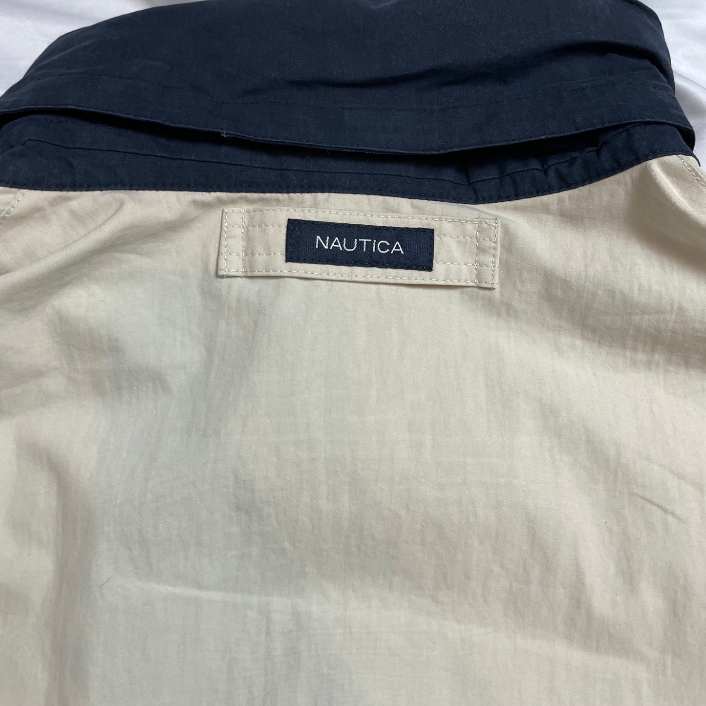 Vintage Nautica NS-83 Beige Sailing Jacket | Men's L