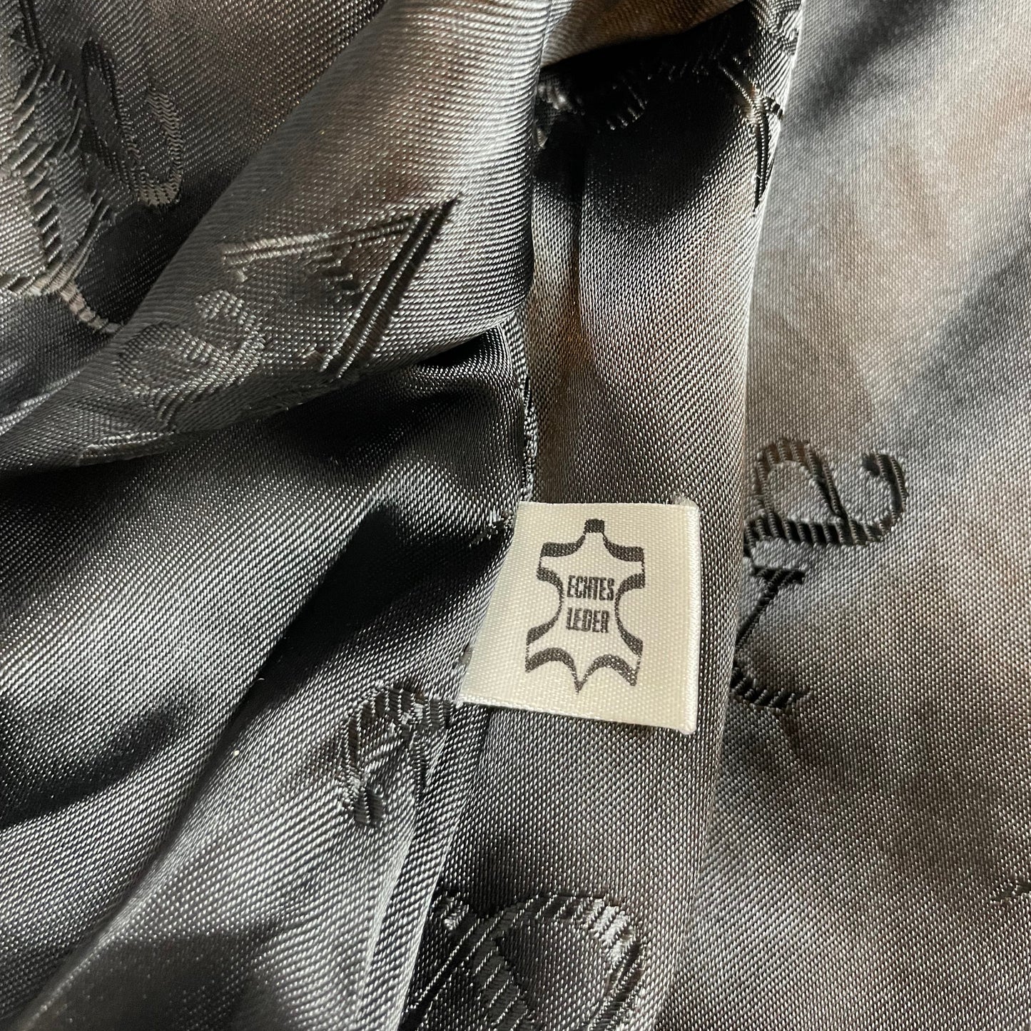 Vintage A&G Black Leather Bomber Jacket | Size L