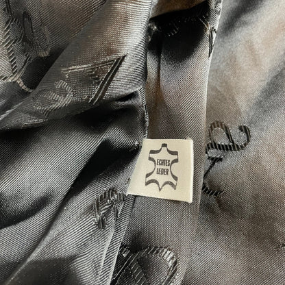 Vintage A&G Black Leather Bomber Jacket | Size L