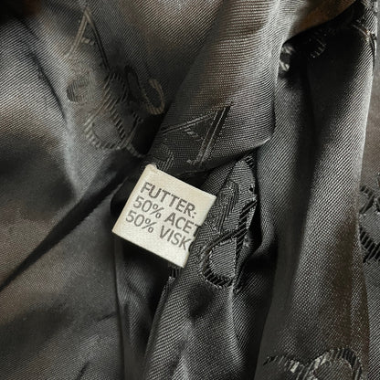 Vintage A&G Black Leather Bomber Jacket | Size L