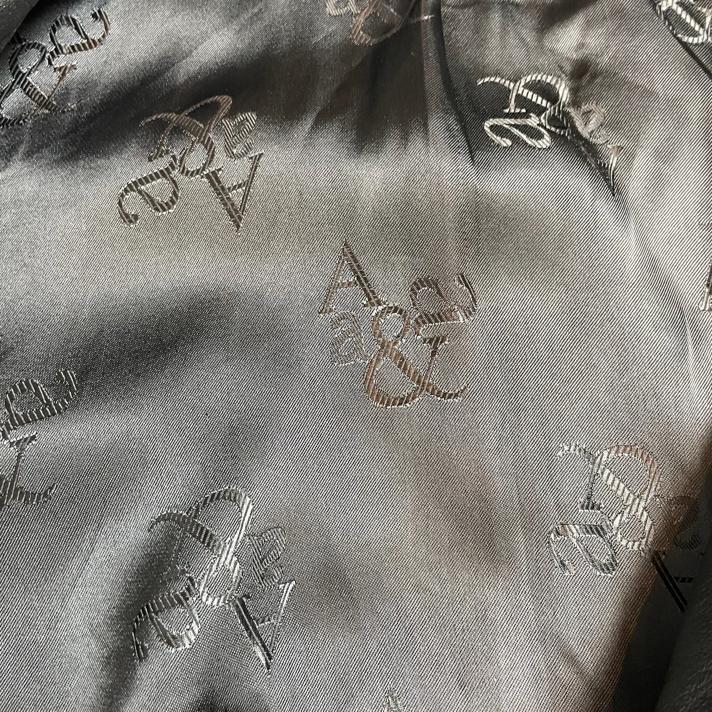 Vintage A&G Black Leather Bomber Jacket | Size L