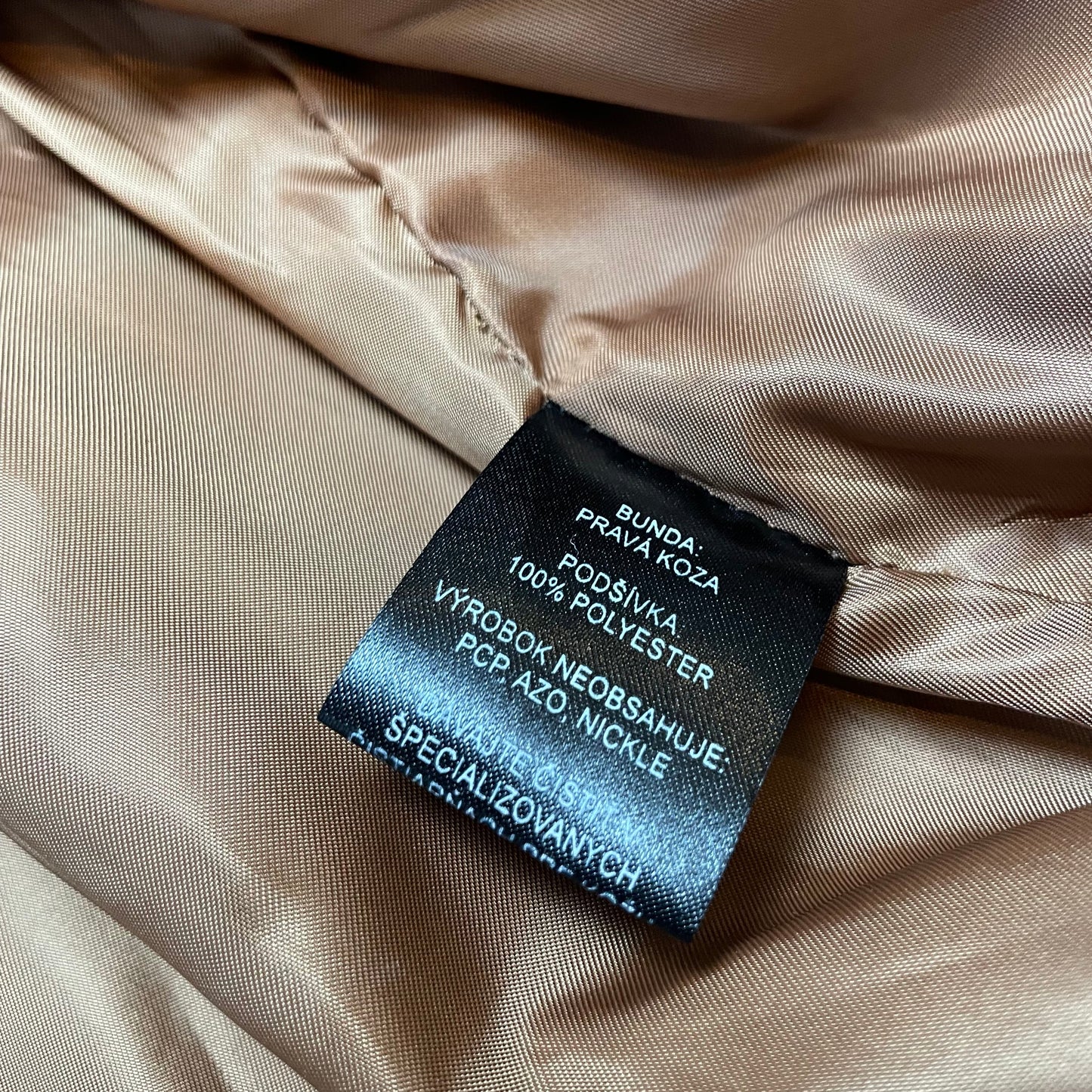 Vintage Different Tan Real Leather Jacket | Size L - XL