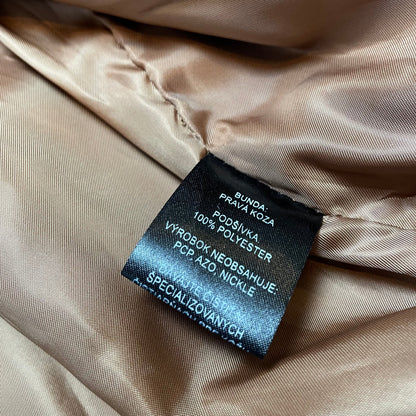 Vintage Different Tan Real Leather Jacket | Size L - XL