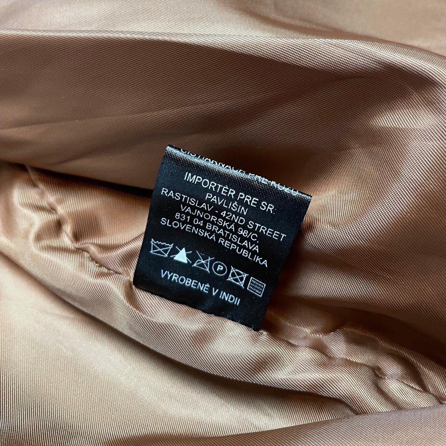 Vintage Different Tan Real Leather Jacket | Size L - XL