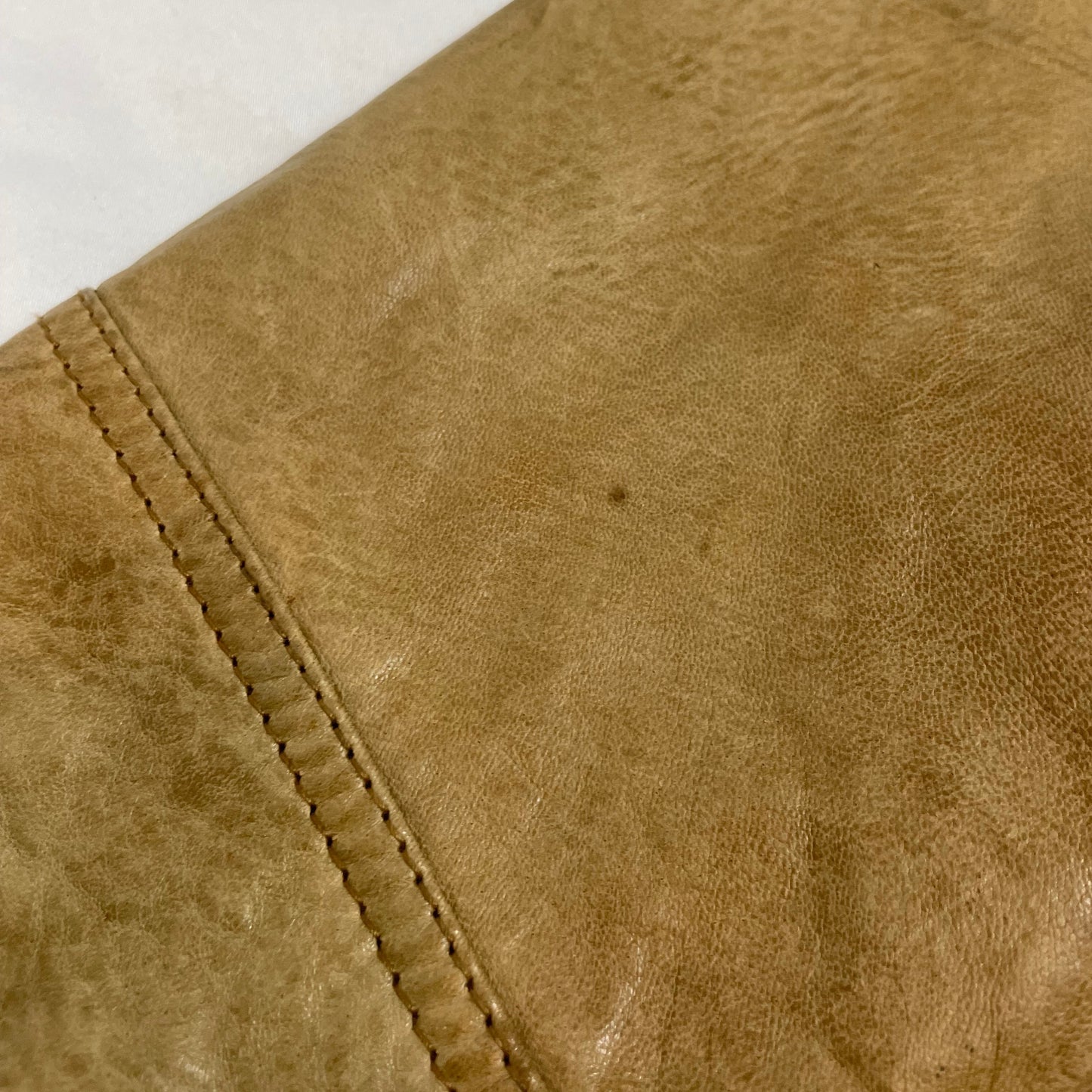 Vintage Different Tan Real Leather Jacket | Size L - XL