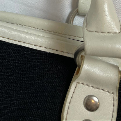 B.FIELD Black & Cream Canvas Tote Bag | From Japan