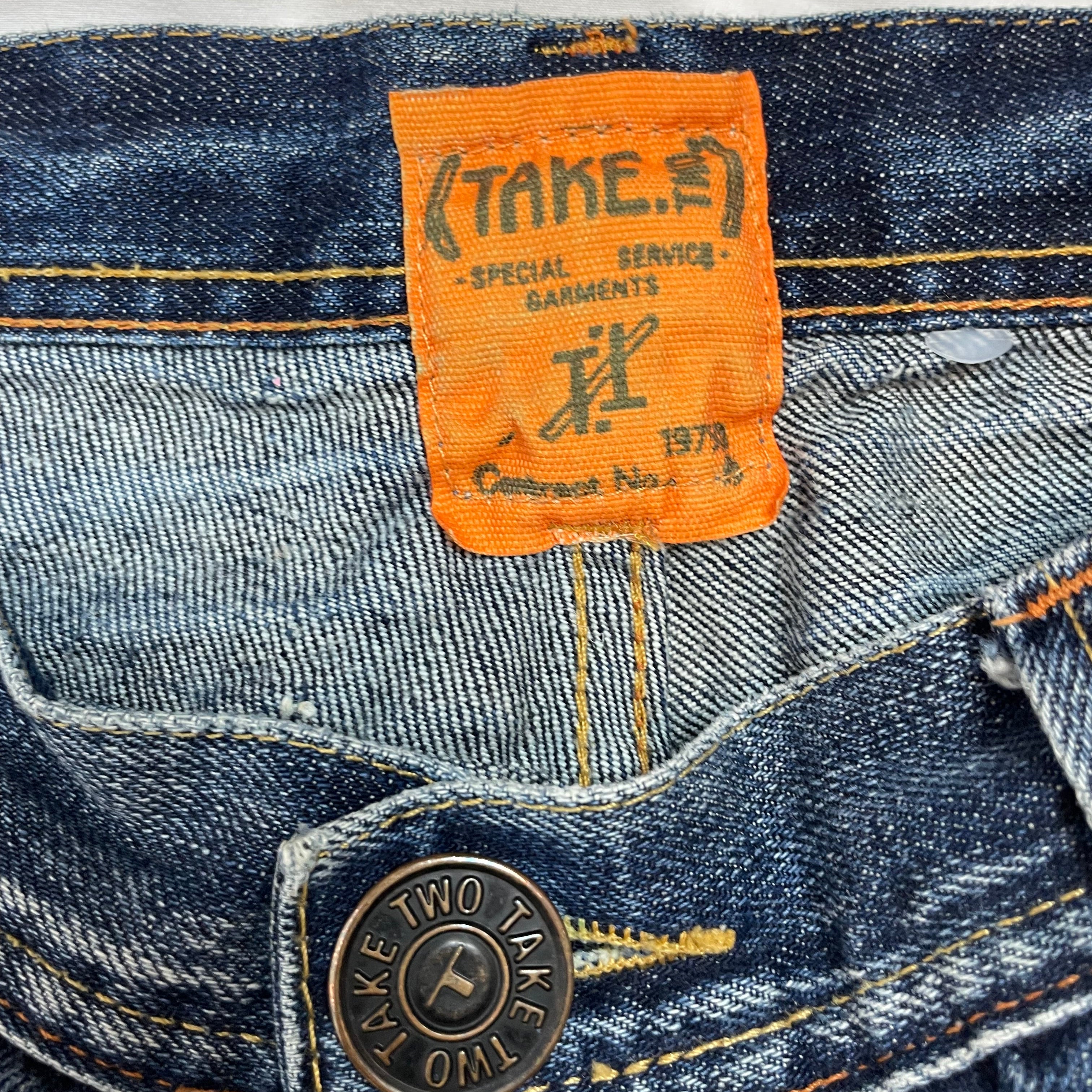 Take Two Italy Vintage Carpenter Denim Jeans | W33 L32 Best Fit UK 14