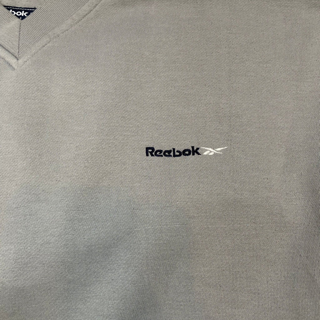 Reebok Essentials Grey V-Neck Sweatshirt | Men’s L