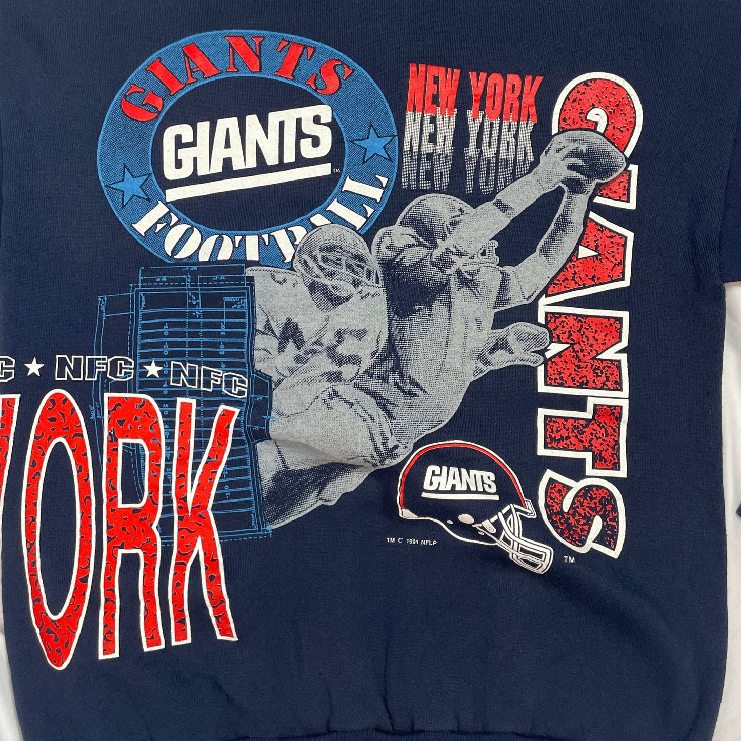 Vintage 90s New York Giants Logo 7 Sweatshirt USA Made (NFL 1993) | Men's M