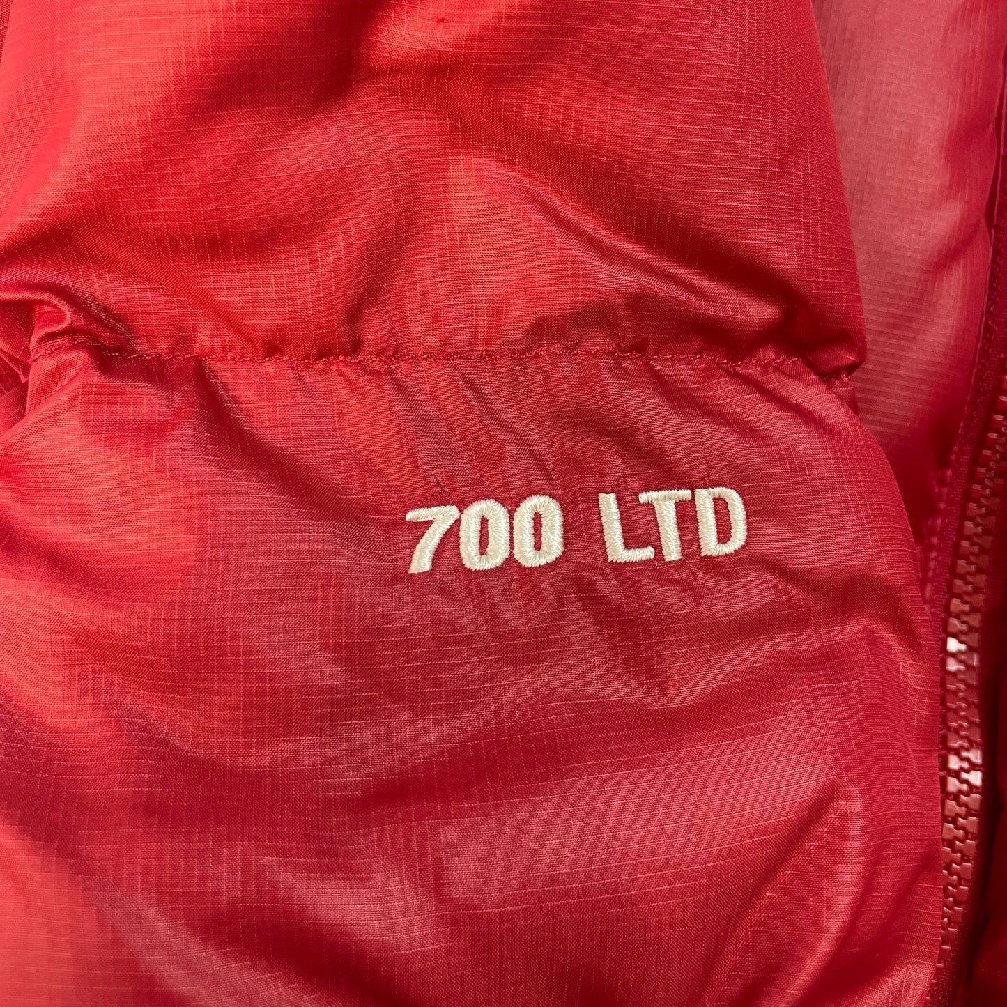 Rare Authentic The North Face Nuptse Alpha 700 LTD Down Jacket FW2011 (Red / Dark Oak) | Size M