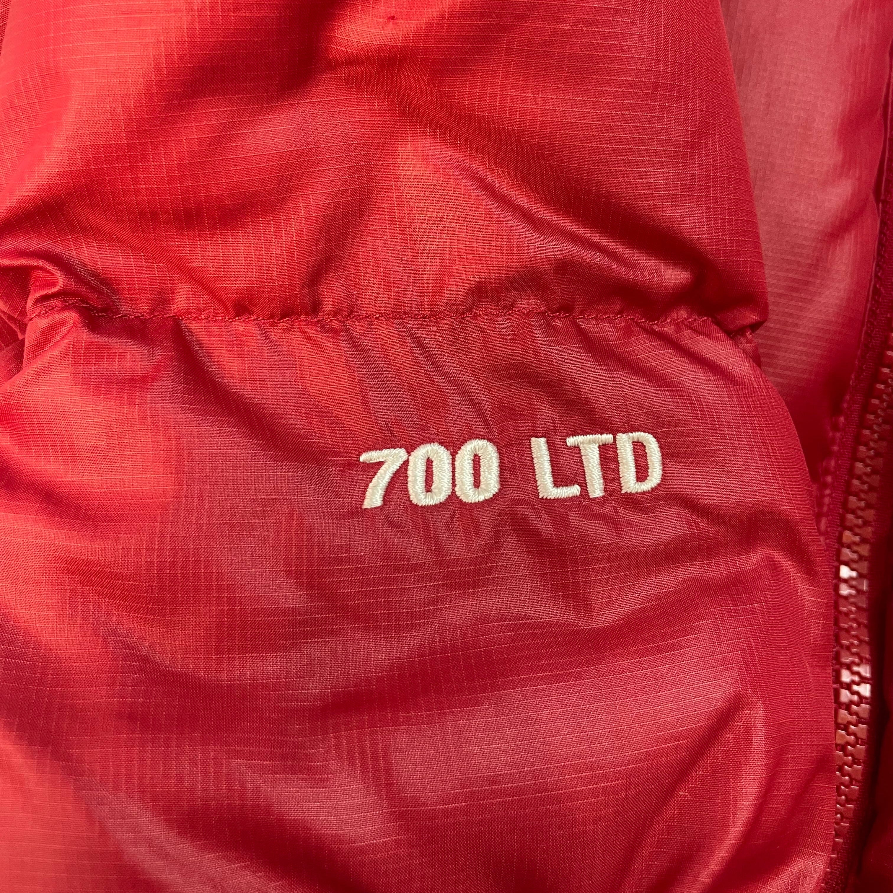 Rare Authentic The North Face Nuptse Alpha 700 LTD Down Jacket FW2011 (Red / Dark Oak) | Size M