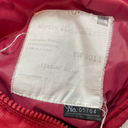 Rare Authentic The North Face Nuptse Alpha 700 LTD Down Jacket FW2011 (Red / Dark Oak) | Size M