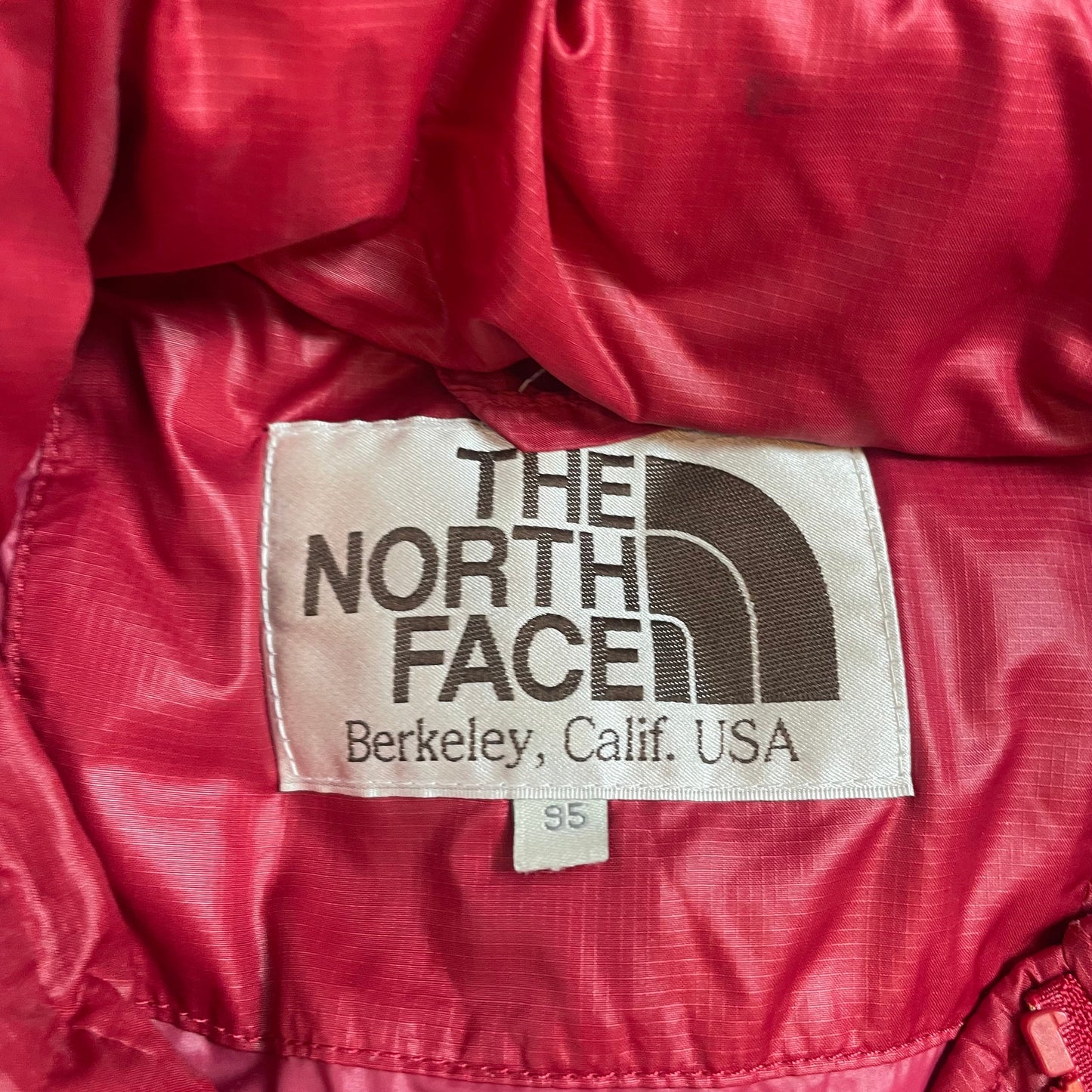 Rare Authentic The North Face Nuptse Alpha 700 LTD Down Jacket FW2011 (Red / Dark Oak) | Size M