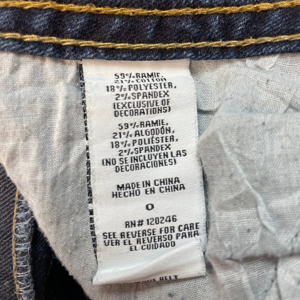 Y2K Truce Low-Rise Bootcut Jeans with Embroidered Pockets | Best Fit UK 4-6