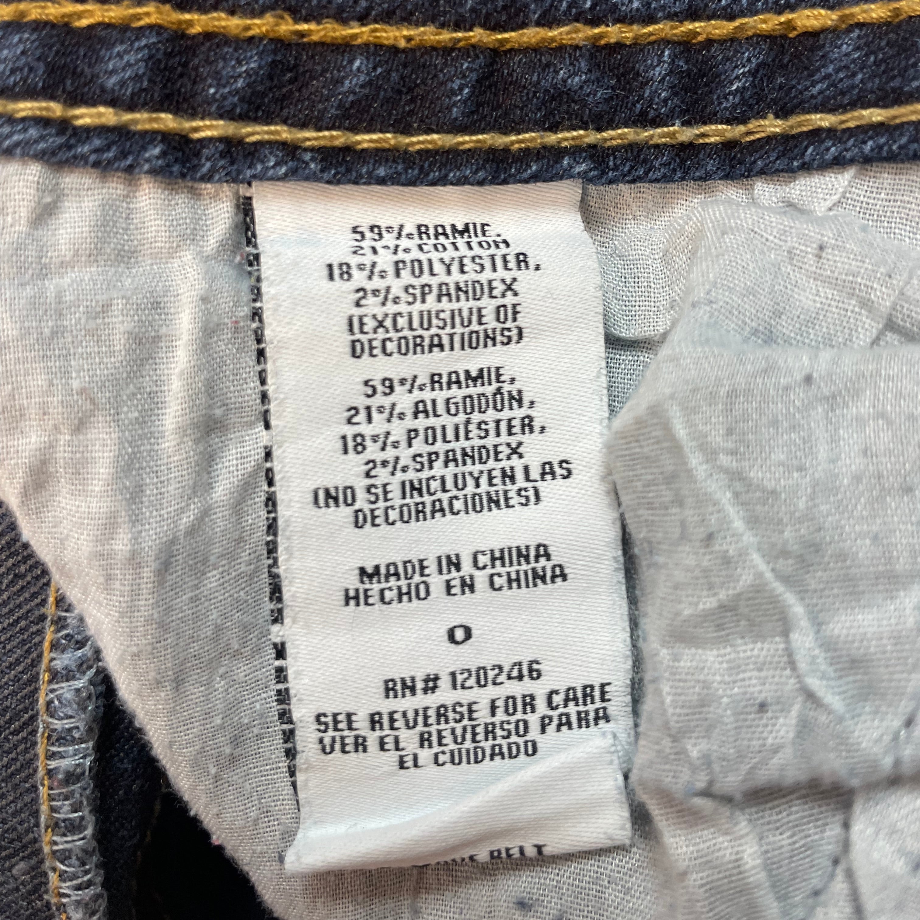 Y2K Truce Low-Rise Bootcut Jeans with Embroidered Pockets | Best Fit UK 4-6