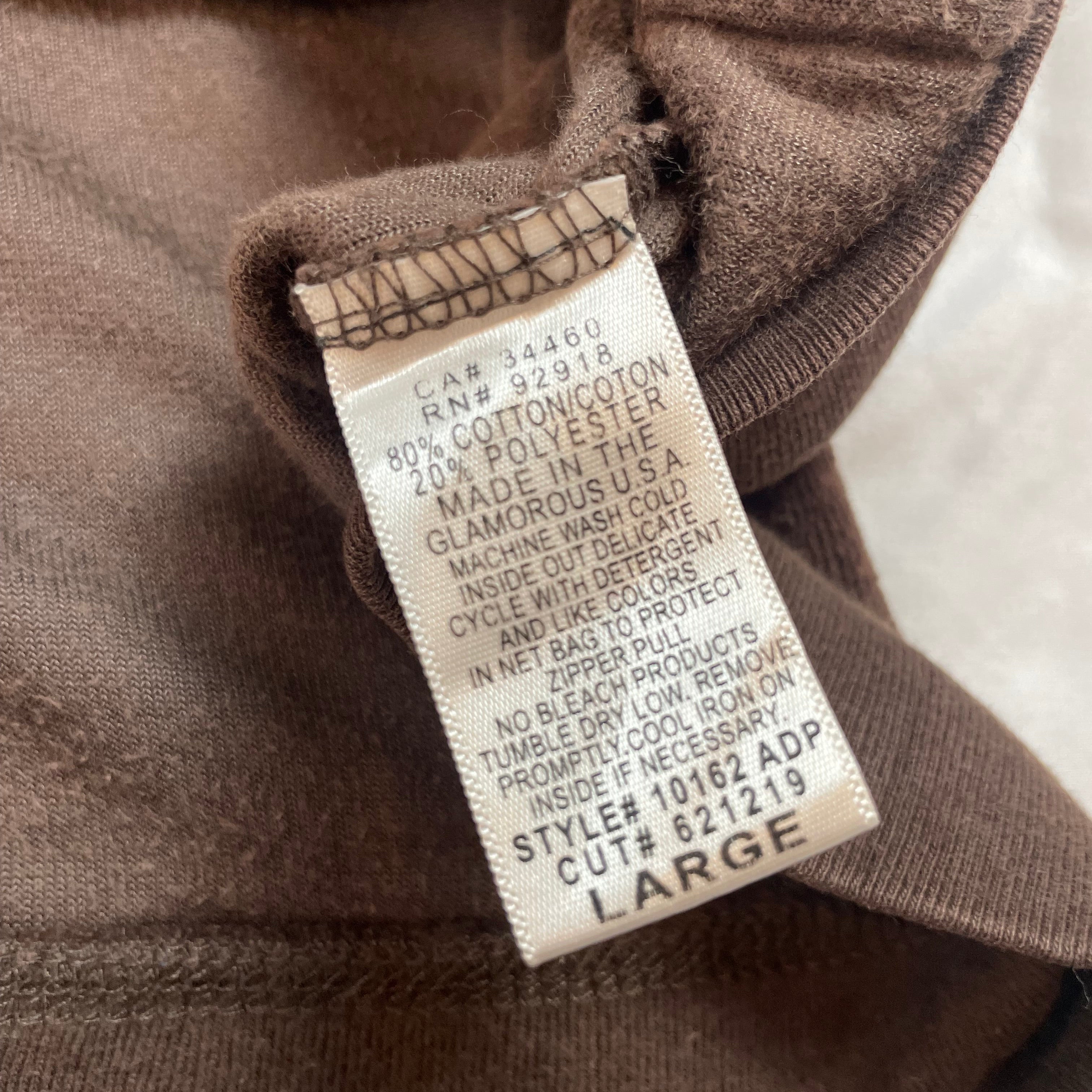 Authentic Y2K Juicy Couture USA Brown Velour Rhinestone Hoodie | Best Fit UK 10-12