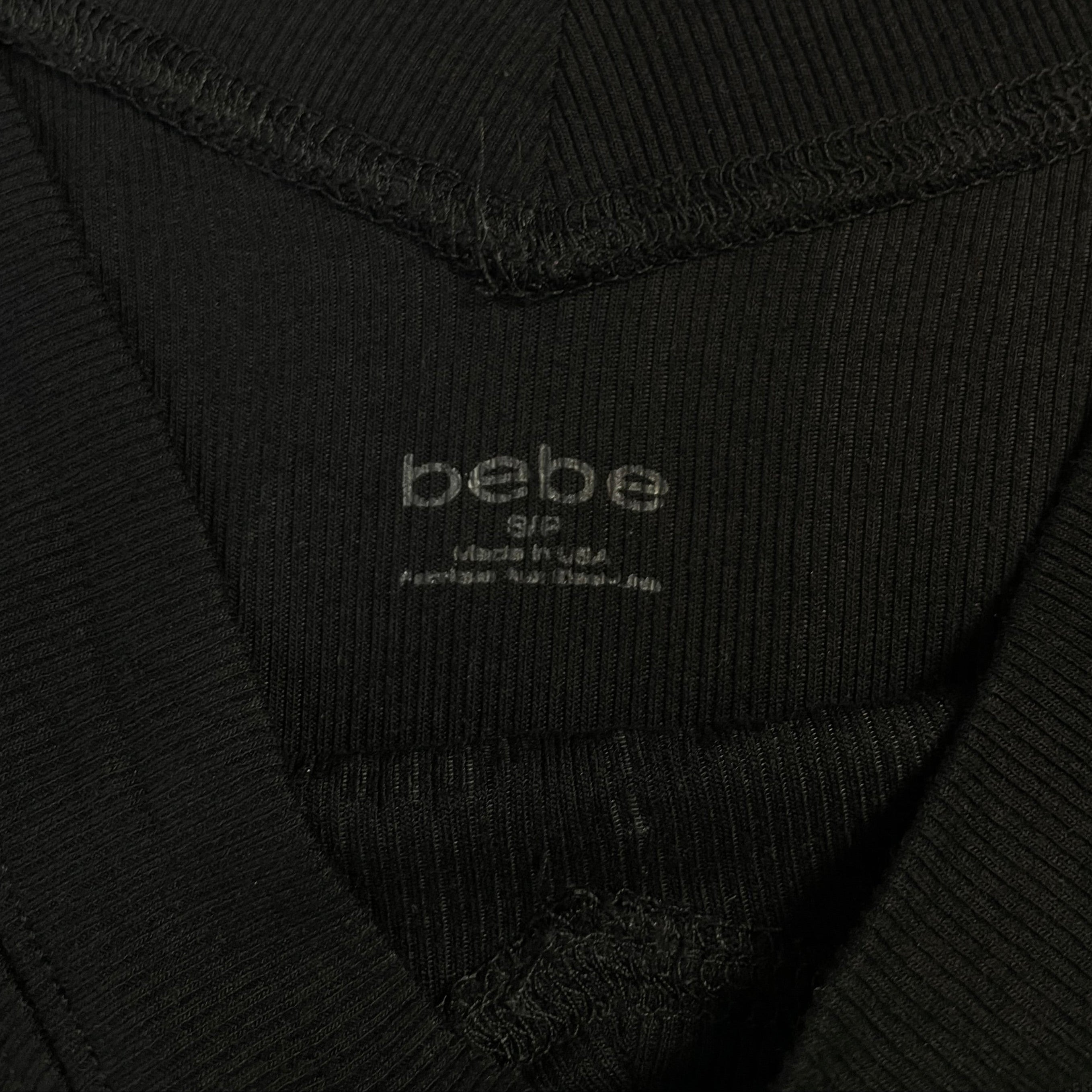 Vintage Y2K Bebe Rhinestone Off-Shoulder Top | Size S / UK 6-8