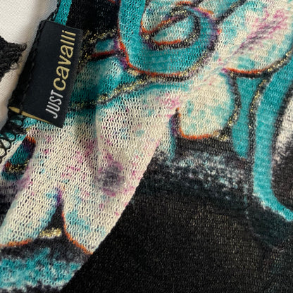 Vintage Just Cavalli Mesh Tiger Graphic Top | Best Fit UK 8-10