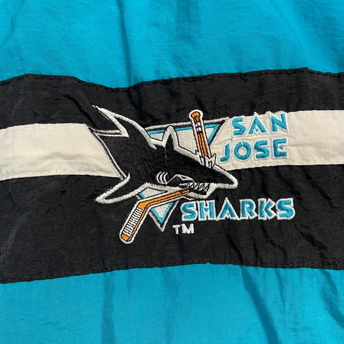 Rare Vintage 1990s Starter San Jose Sharks NHL Jacket | Size L