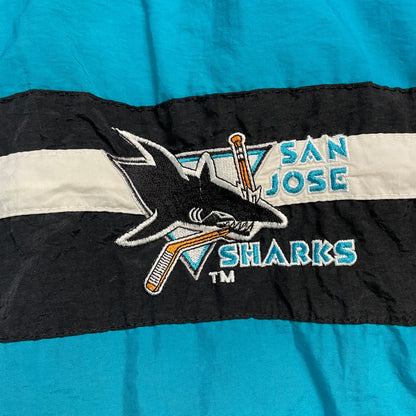 Rare Vintage 1990s Starter San Jose Sharks NHL Jacket | Size L