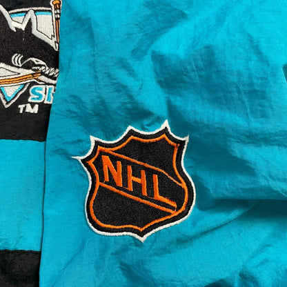 Rare Vintage 1990s Starter San Jose Sharks NHL Jacket | Size L