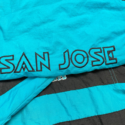 Rare Vintage 1990s Starter San Jose Sharks NHL Jacket | Size L