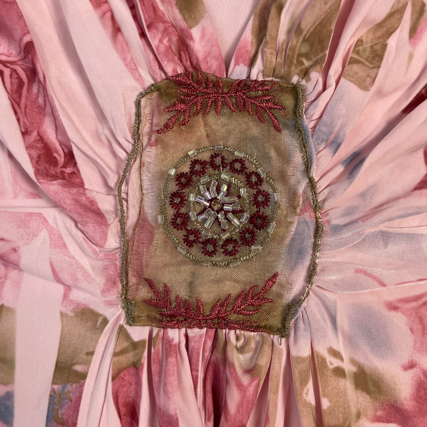 Vintage Y2K Danesi USA Floral Beaded Top | Best fit UK 6-8