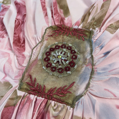 Vintage Y2K Danesi USA Floral Beaded Top | Best fit UK 6-8