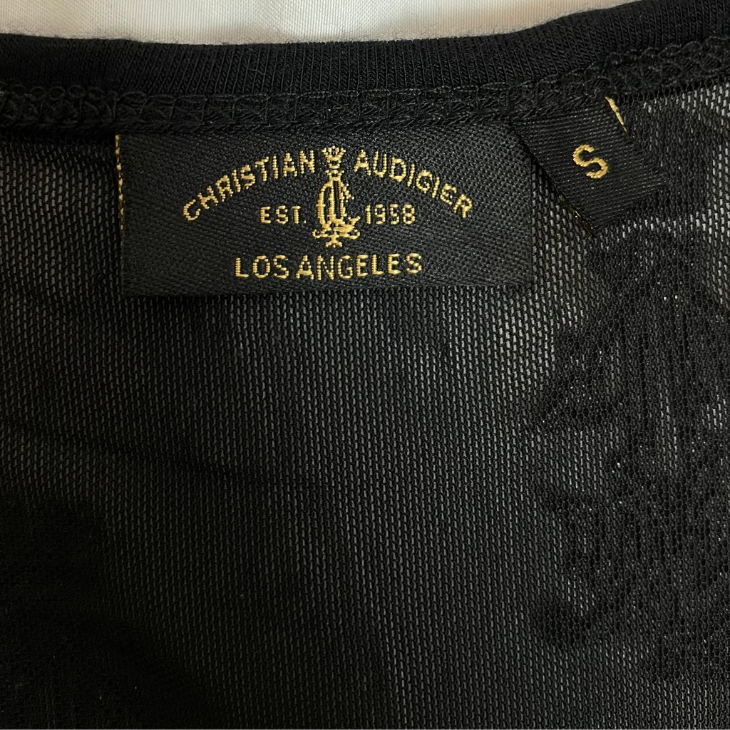 Authentic Christian Audigier Rhinestone Tank | Best Fit UK 6-8