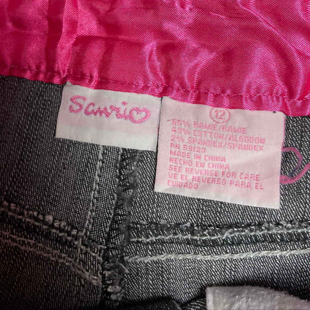 2000s Sanrio Hello Kitty Racing Jeans – Best Fit UK 4-6