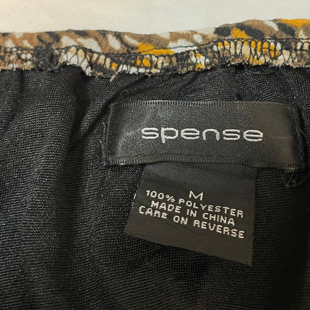 Spense Abstract Pleated Midi Skirt | Size M / UK 10-12