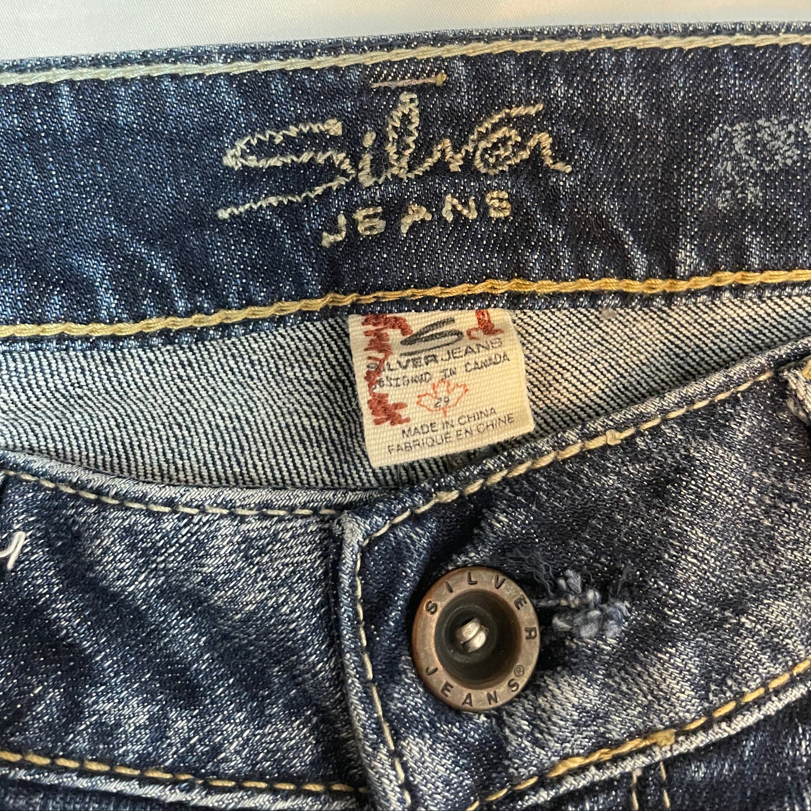 Silver Jeans Co. “Pioneer” Bootcut Denim Jeans – W29 L31 / UK 8-10