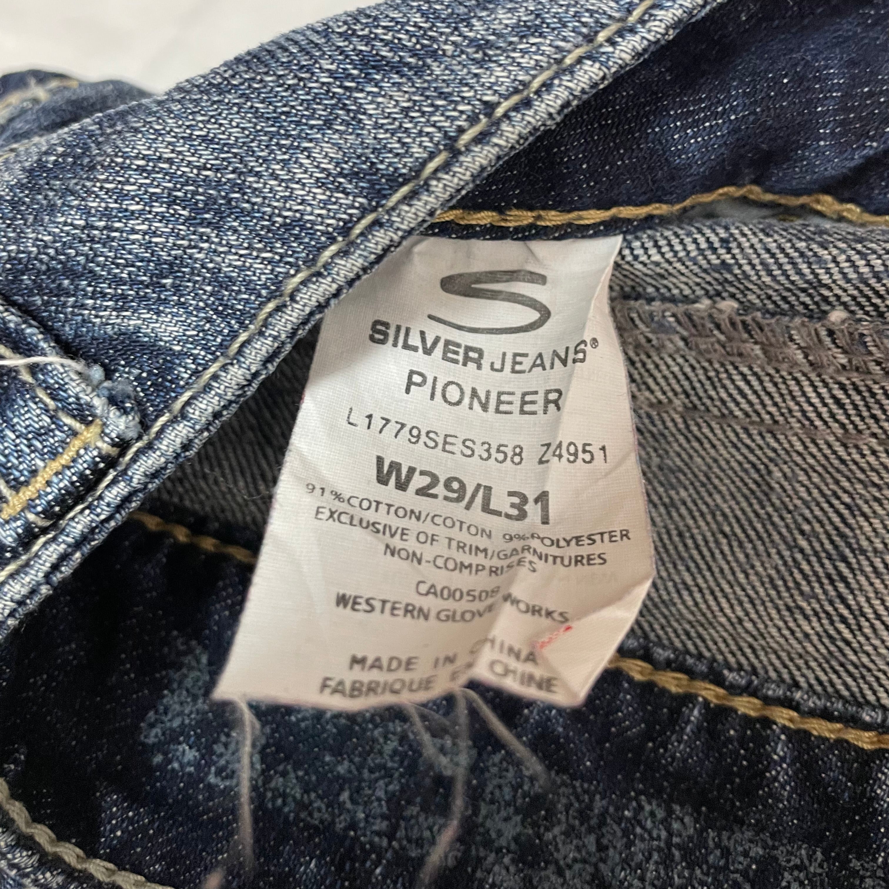 Silver Jeans Co. “Pioneer” Bootcut Denim Jeans – W29 L31 / UK 8-10