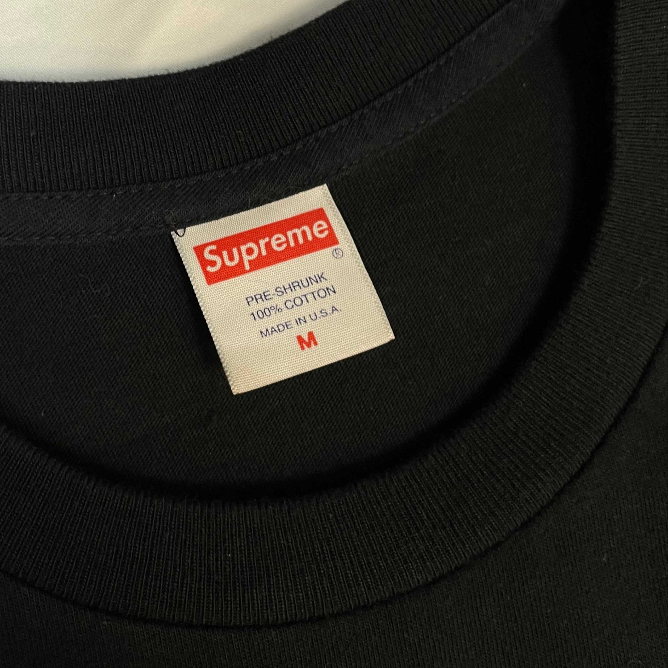 Black Supreme Smoke Logo Tee  Men’s M