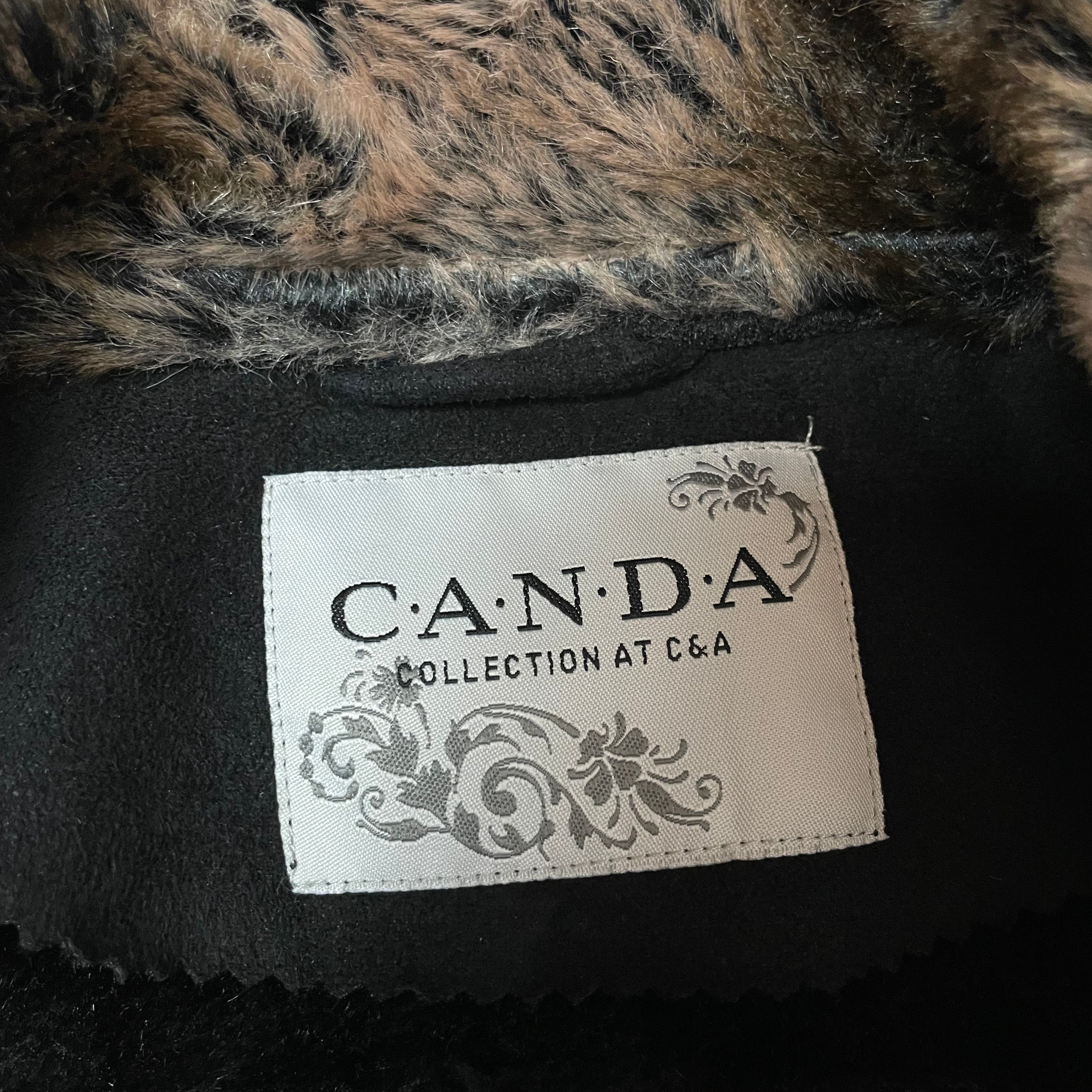 Vintage C&A Canda Faux Suede Shearling Coat | Best Fit UK 10-12
