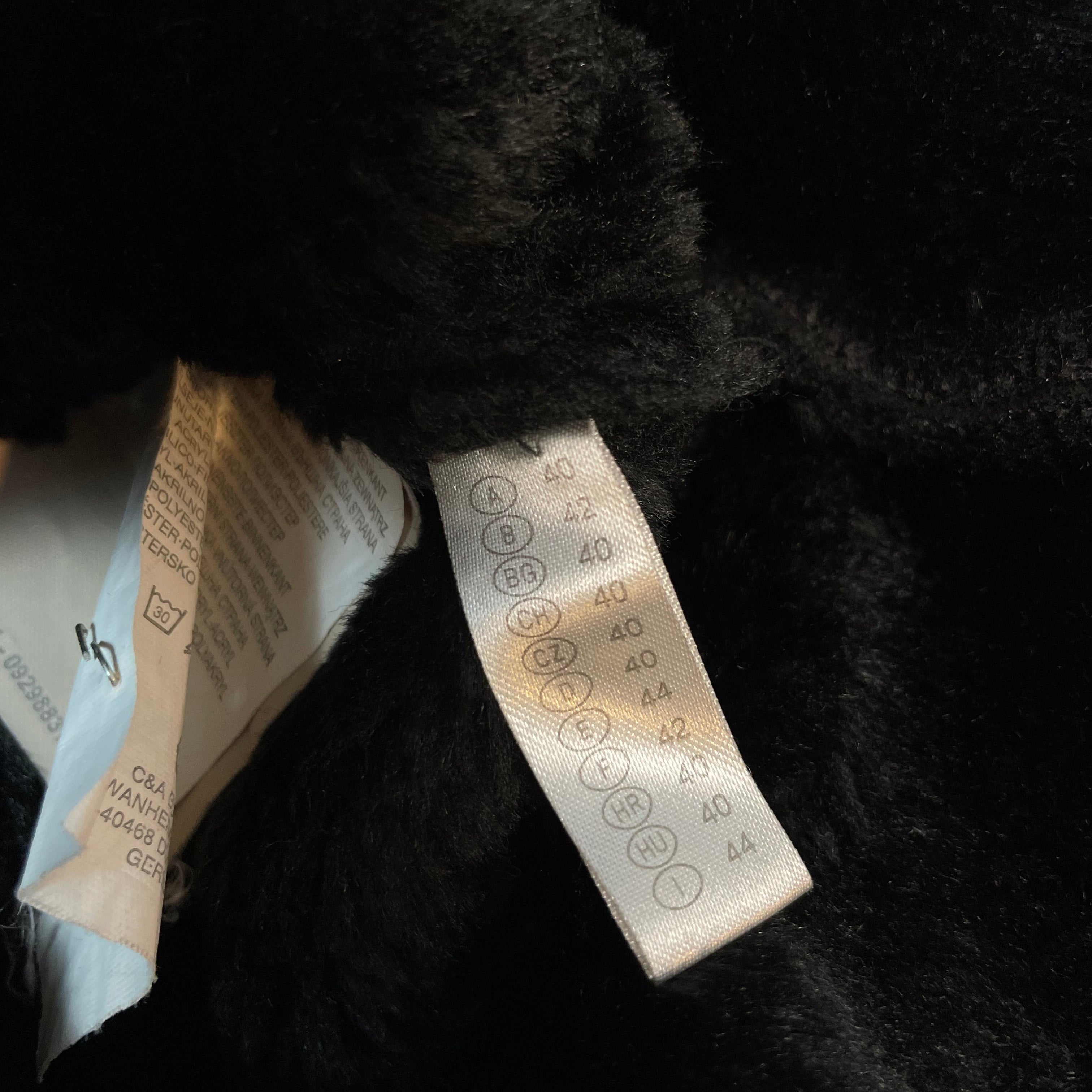 Vintage C&A Canda Faux Suede Shearling Coat | Best Fit UK 10-12