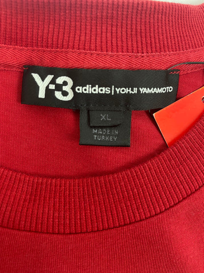 Y-3 x Yohji Yamamoto Red Graphic Snake T-Shirt