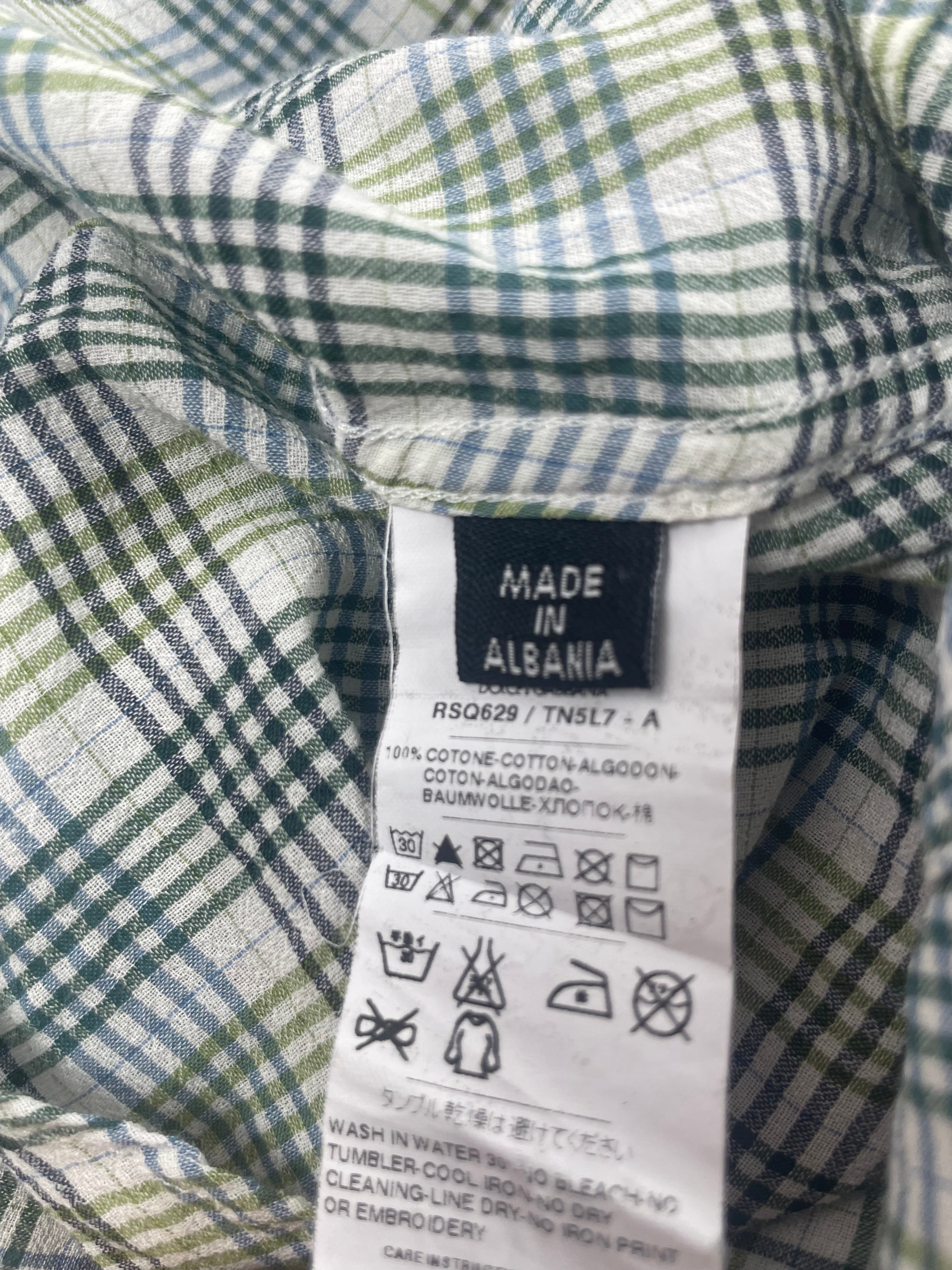 Vintage D&G Plaid Shirt – Early 2000s