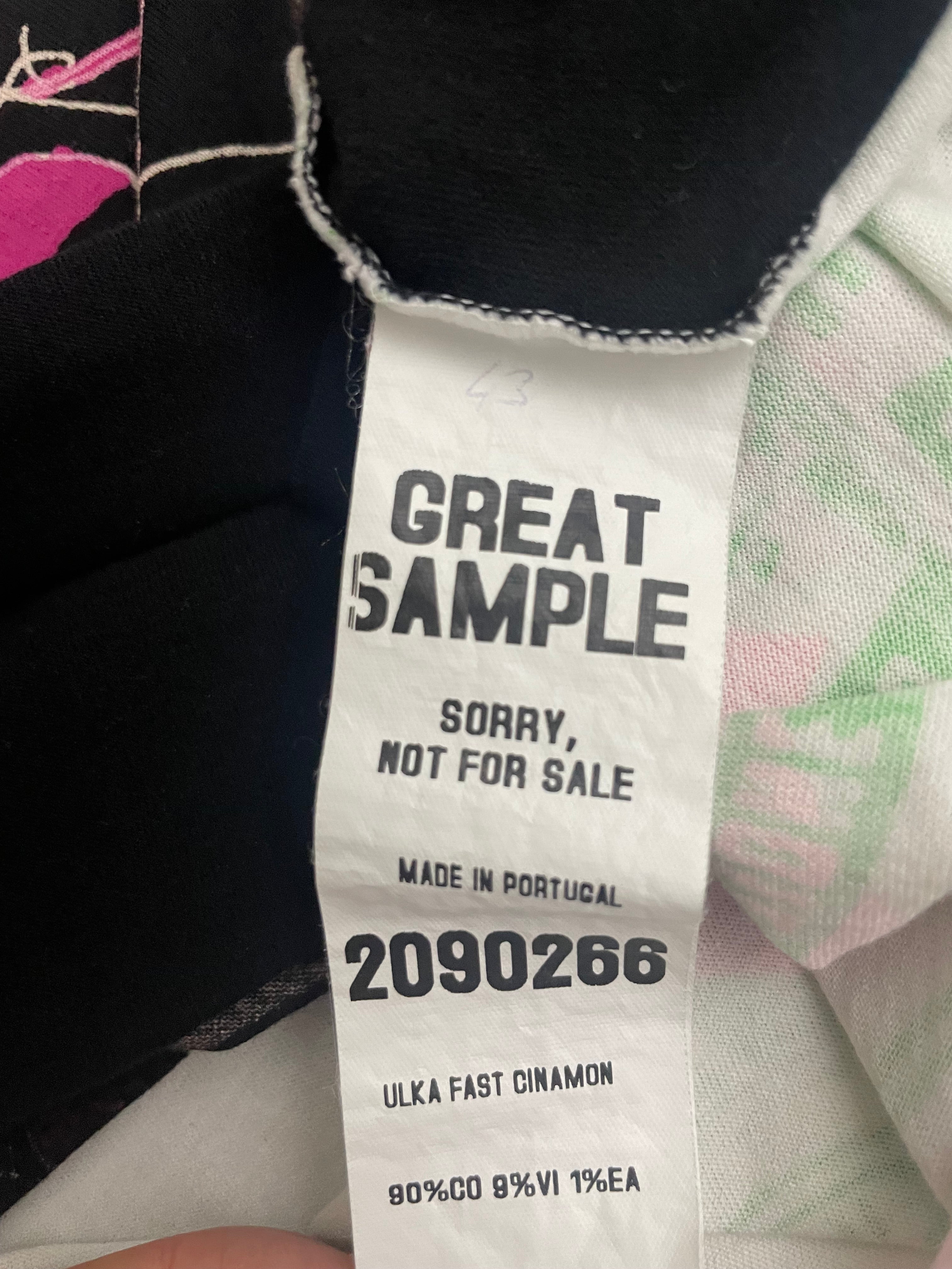 Custo Barcelona Graphic Sample Top - Rare Collectible