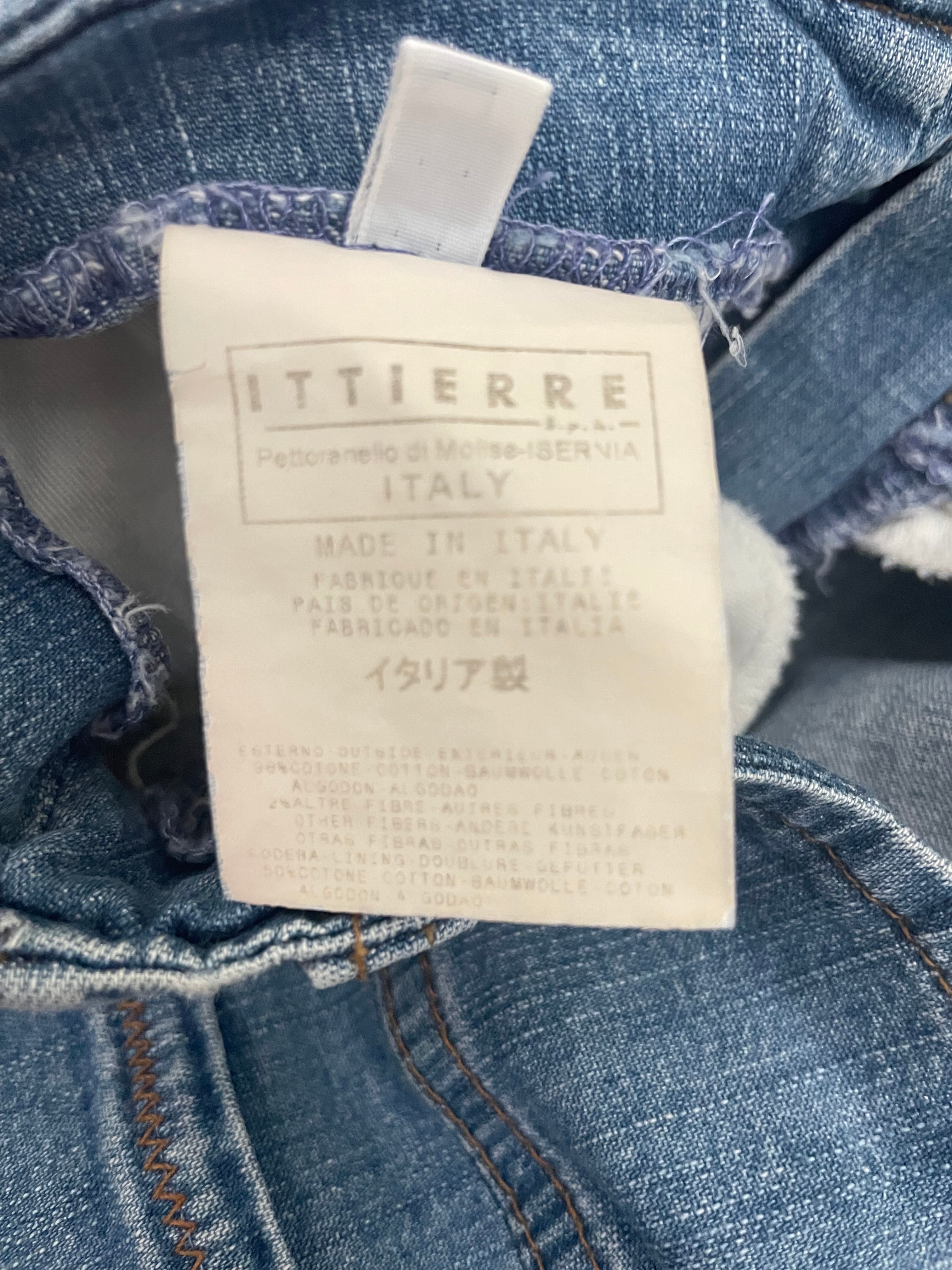 Vintage D&G Capri Cropped Jeans with Double-Belt Loop Detail