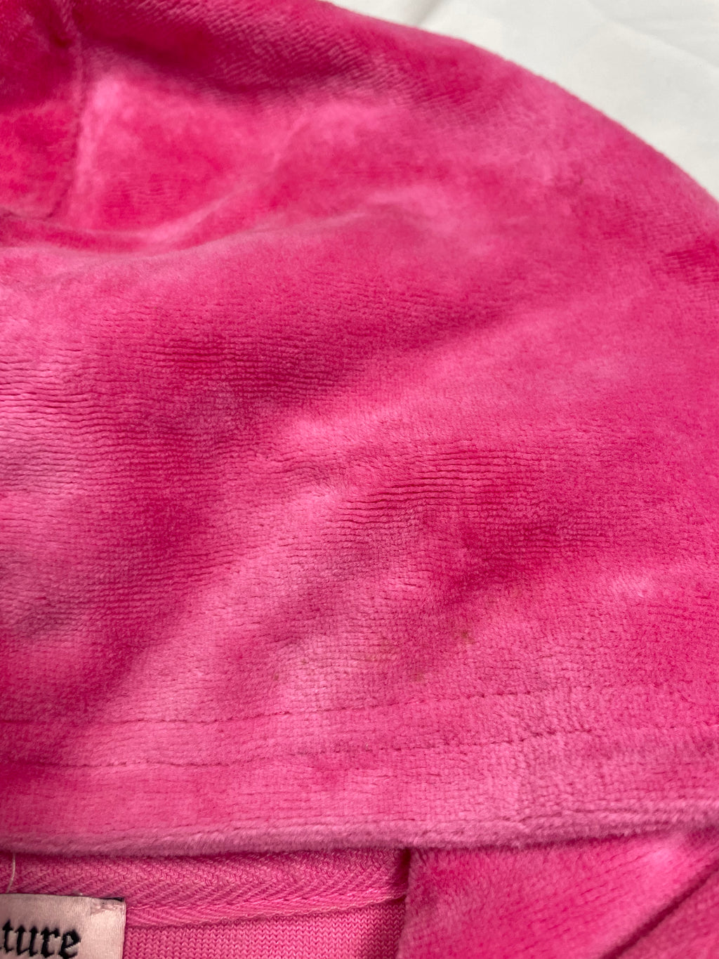 Y2K Juicy Couture Pink Velour Zip Hoodie | Best Fit Size UK 10
