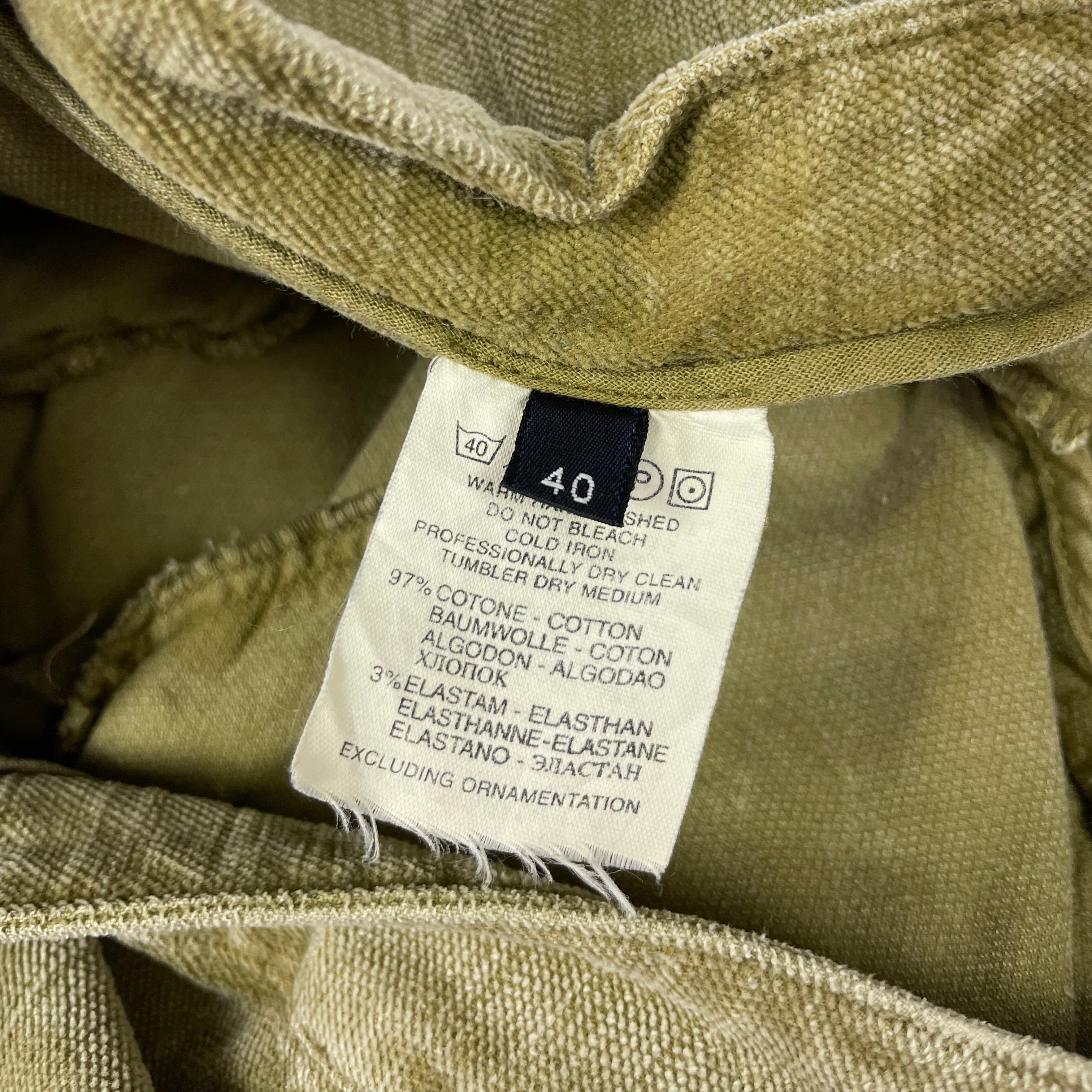 Trussardi Jeans Vintage Sage Green Cord Skirt – Mid-Length Y2K Chic