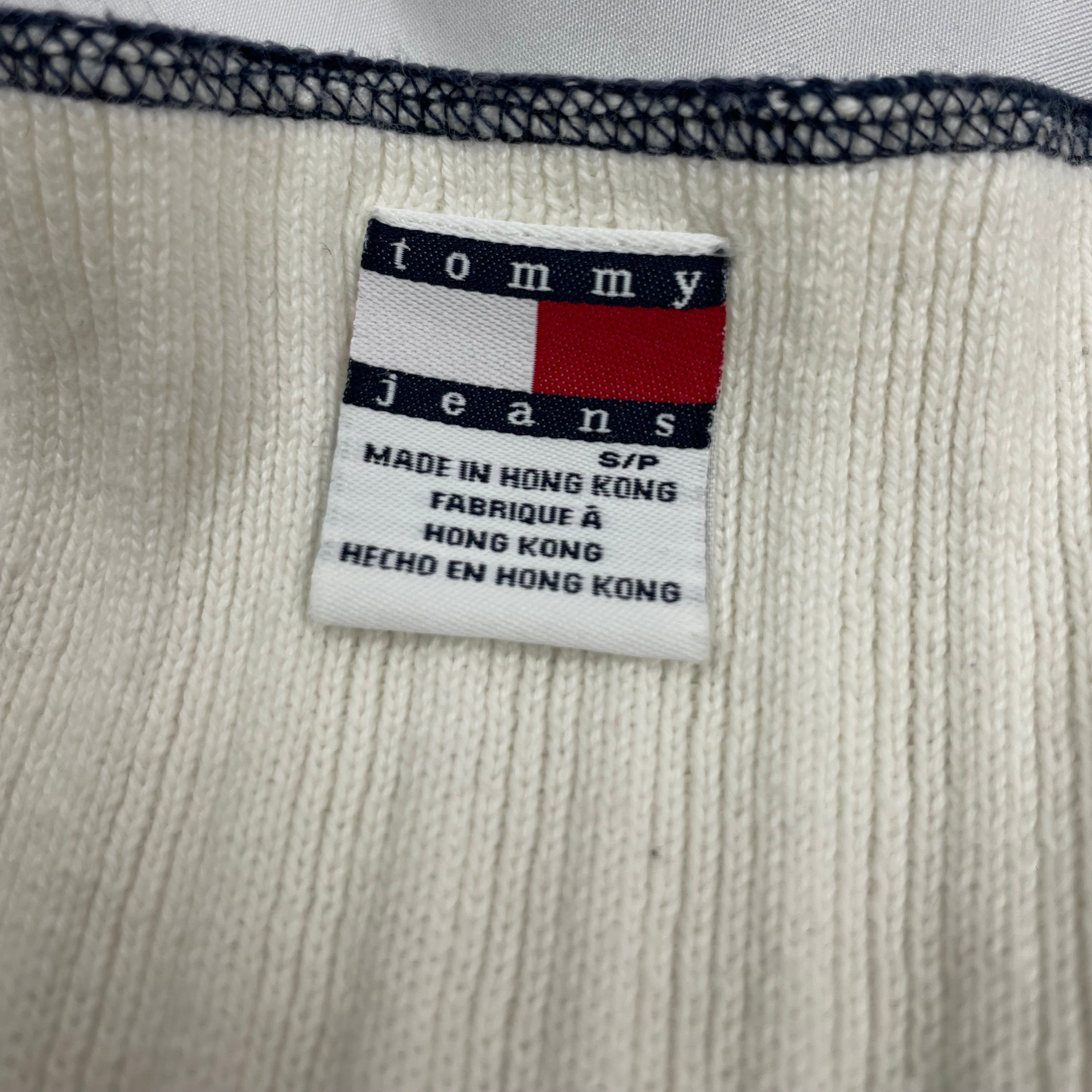 Tommy Hilfiger Y2K Logo Knit Tank Top | UK 8