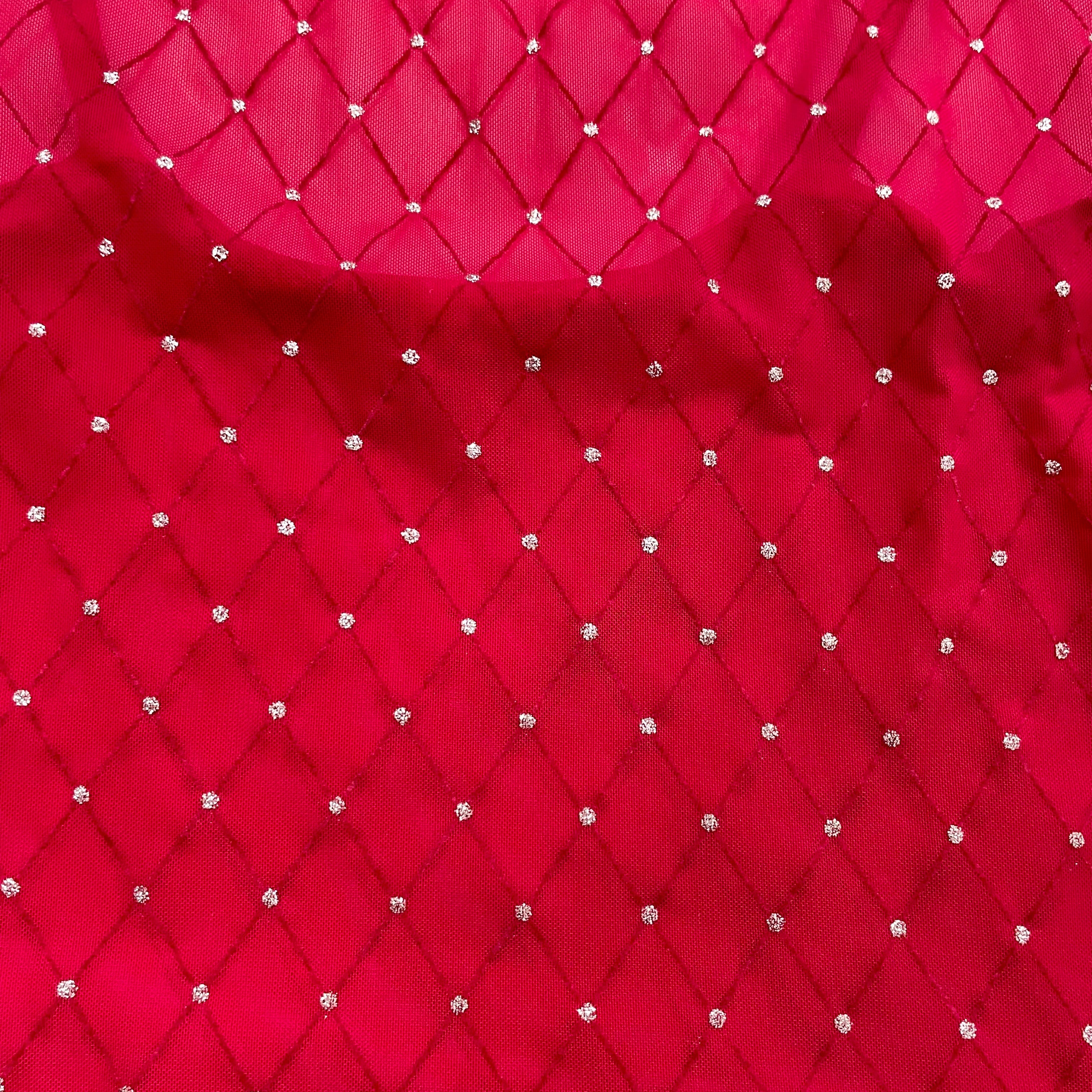 Yamamay Dark Pink Mesh Rhinestone Cami – Y2K Glitter Diamond Top (UK 6-8)