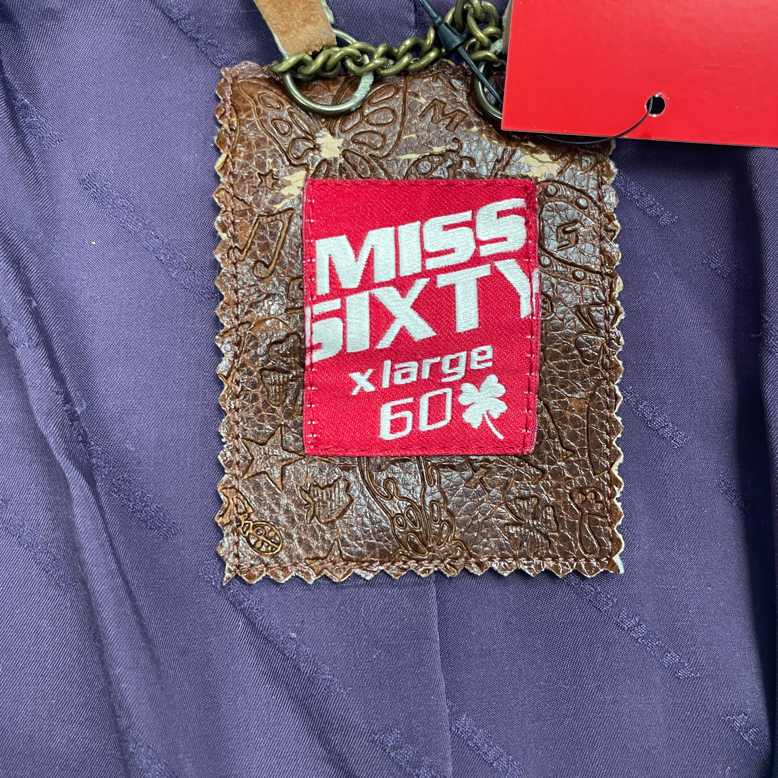 Miss Sixty White Cropped Heart Pocket Blazer Jacket - UK 6-8