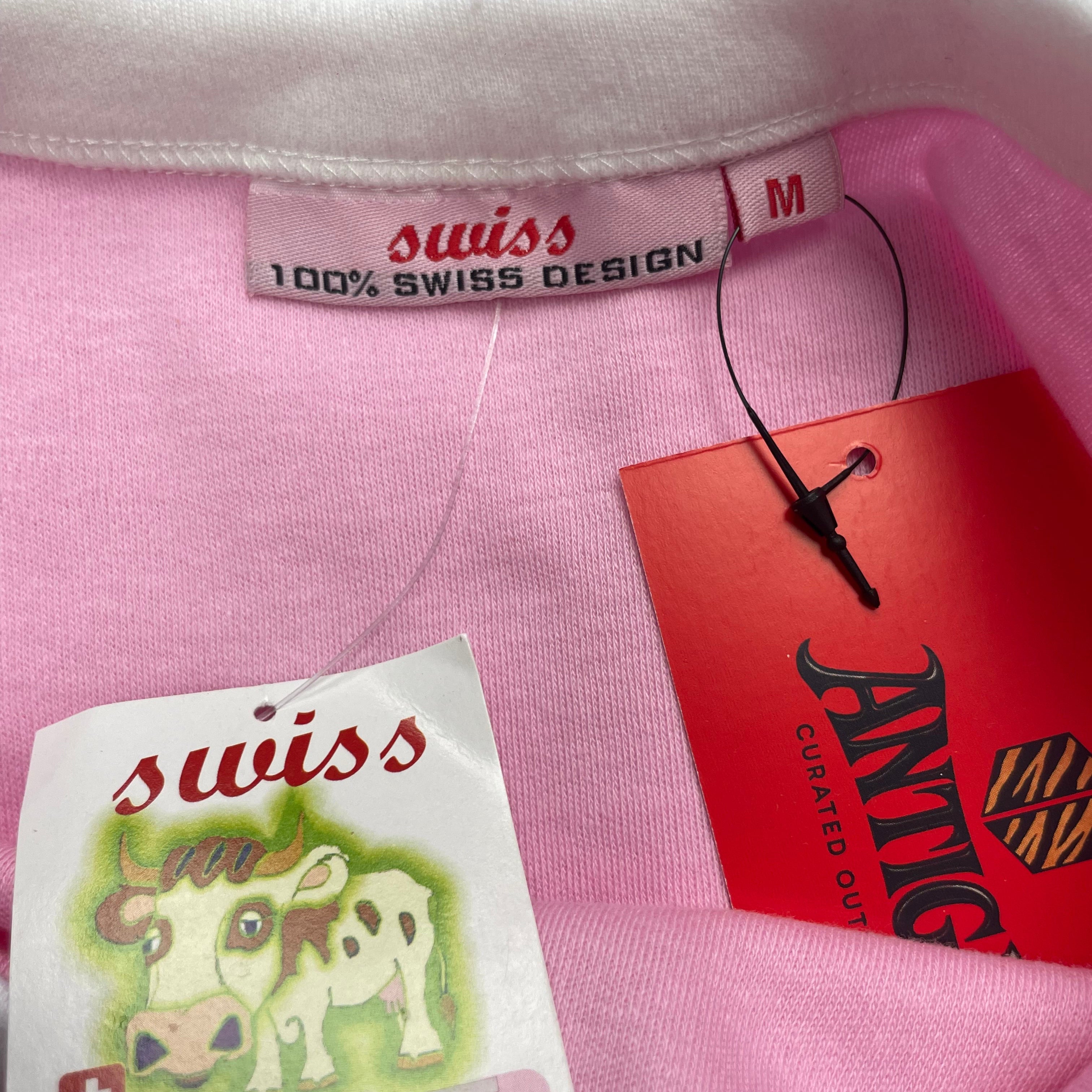 Deadstock Swiss “Gugus” Pink Candy Graphic T-Shirt - UK 8