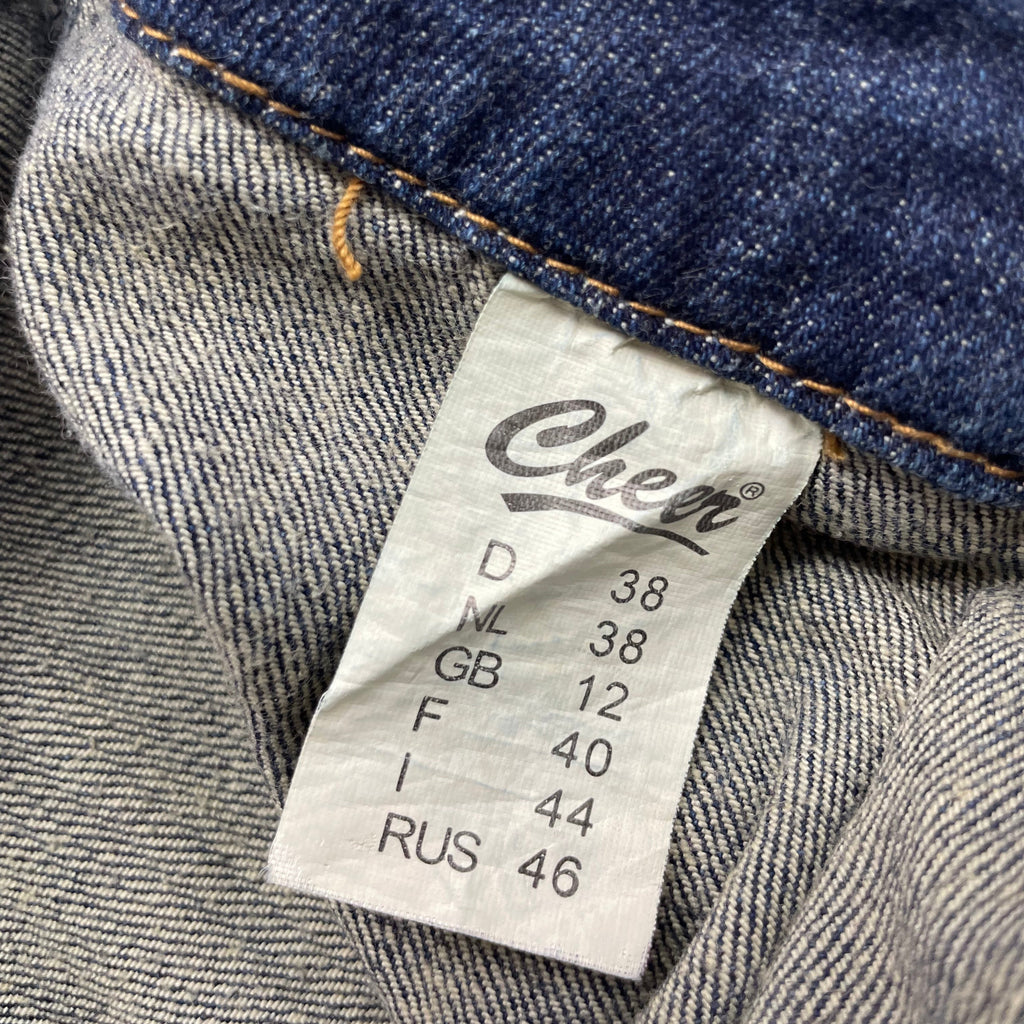 Y2K Cheer Panelled Denim Midi Skirt - W28" (UK 10)