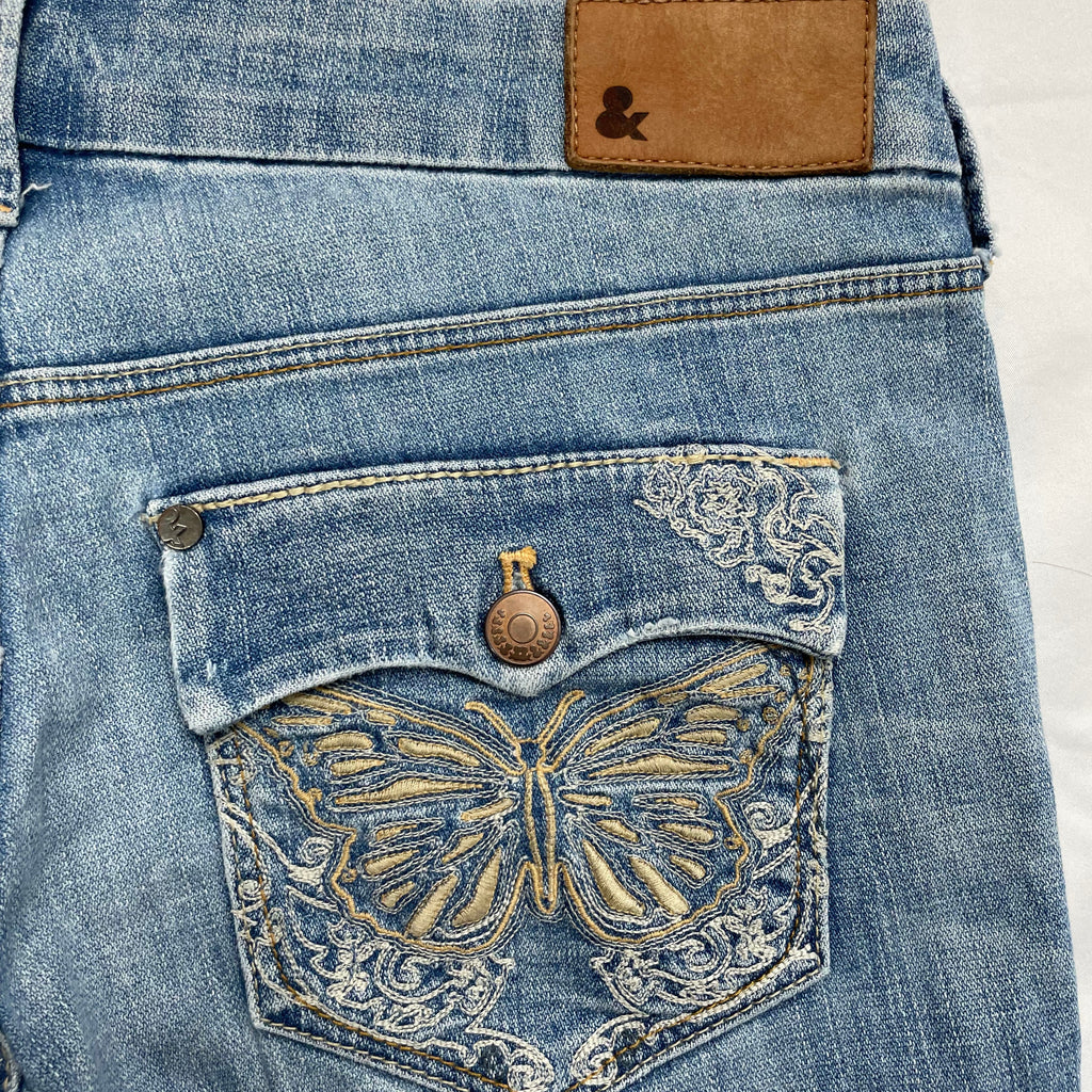Y2K Butterfly Pocket Jeans by & STAR - W32 L29.5 (UK 10)