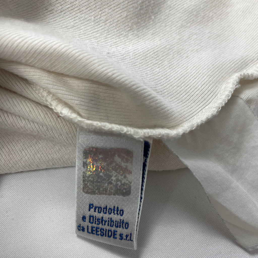 Y2K Lonsdale London “70” Layered Long-Sleeve Tee - Cream/Forest Green (UK 6–8)