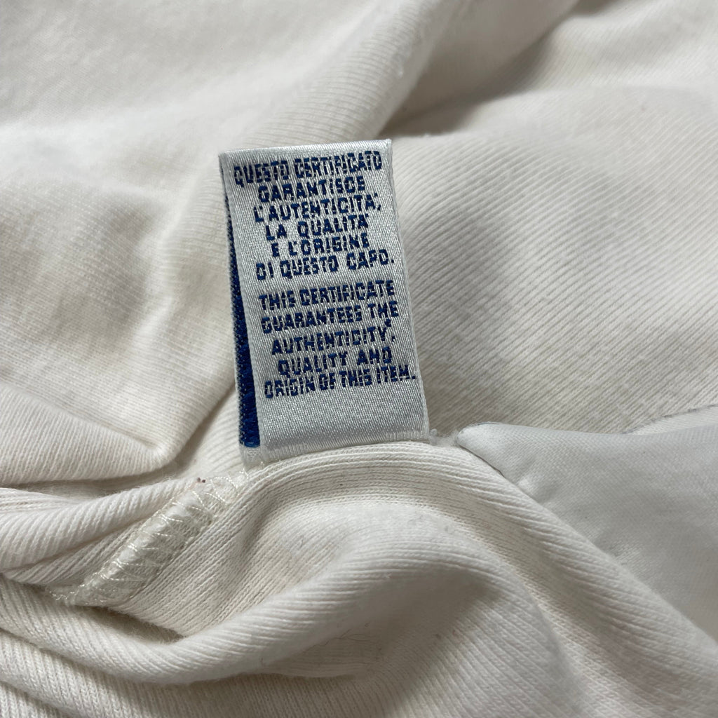 Y2K Lonsdale London “70” Layered Long-Sleeve Tee - Cream/Forest Green (UK 6–8)